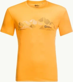 Jack Wolfskin Peak Graphic Funktionsshirt kurzarm orange pop (Herren)