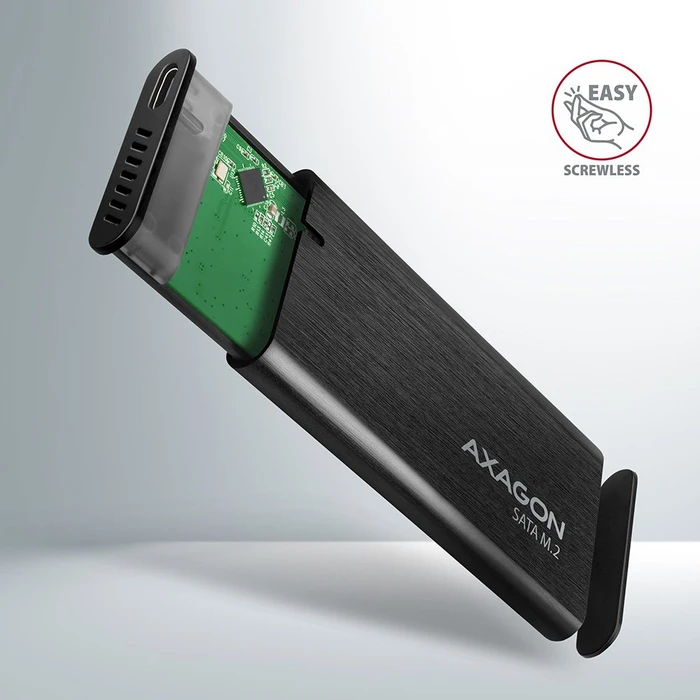 Axagon M.2 Festplattengehäuse, M.2 SATA, USB-C 3.1