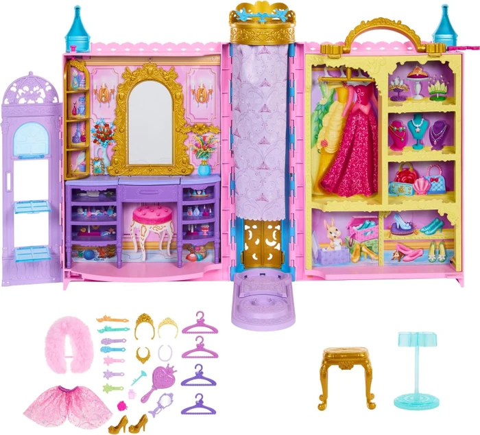 Mattel Disney - Prinzessin - Bereit für den Ball - Schrank mit Kleidung