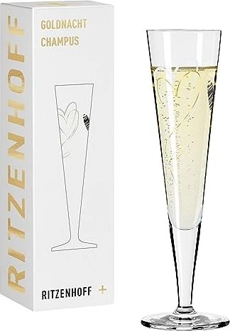 Ritzenhoff Goldnacht Champagnerglas von Christine Kordes 205ml