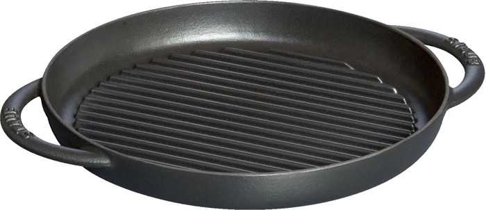 Zwilling Staub Grillpfanne rund 26cm schwarz