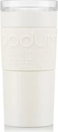 Bodum Travel Mug Vacuum Edelstahl Isolierbecher 350ml off white