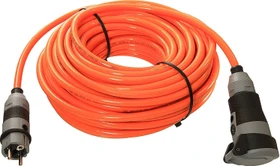 as-Schwabe SCHUKOultra Pro Polyurethan Verlängerungskabel IP54 orange/grau, H07BQ-F 3G2.5, 50m