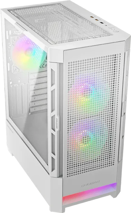 Cougar Airface RGB White, weiß, Glasfenster