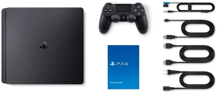 Sony PlayStation 4 Slim - 500GB inkl. 2 Controller schwarz