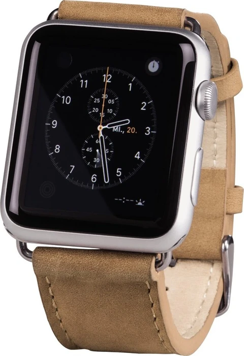 Hama Uhrenarmband Velour für Apple Watch 38mm braun