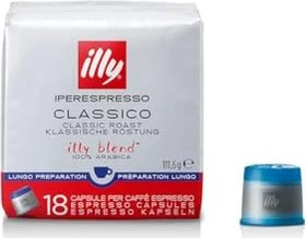 illy Iperespresso Lungo klassische Röstung Kaffeekapseln,    18 Stück