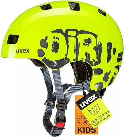 UVEX Kid 3 Kinderhelm dirtbike lime/grey