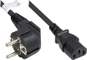 Good Connections Netzkabel Schuko/C13, schwarz, 0.5m (P0130-S005)
