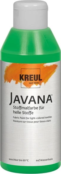 Kreul Javana Stoffmalfarbe für helle Stoffe, brillantgrün, 250ml