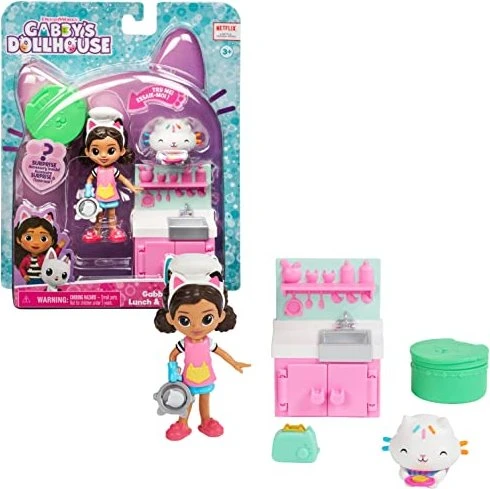 Spin Master Gabby's Dollhouse - Cat-tivity Set Lunch and Munch