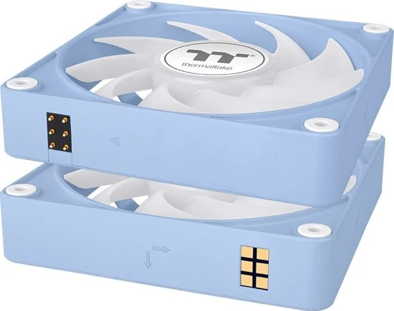 Thermaltake CT140 EX ARGB Sync Hydrangea Blue, blau/weiß, 140mm, 3er-Pack