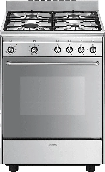 Smeg SCD60EMX9 Elektroherd mit Gas-Kochfeld