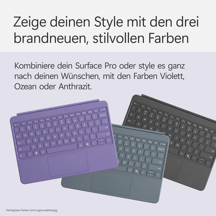 Microsoft Surface Pro 12" Keyboard Slim Pen 2 Bundle mit Copilot-Taste, violett, DE