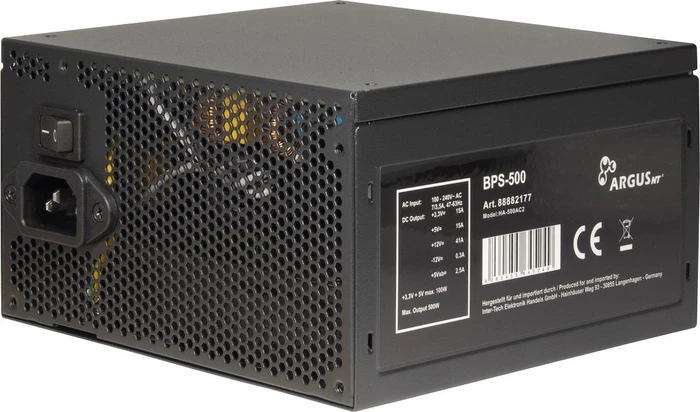 Inter-Tech ArgusNT BPS-500 500W, ATX 2.4