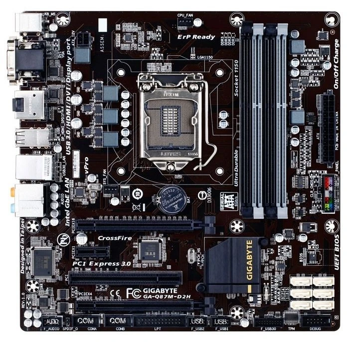 GIGABYTE GA-Q87M-D2H (Intel 1150)