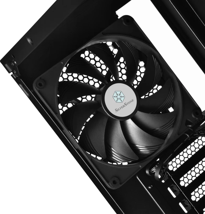 SilverStone Redline Series RL07, schwarz, Glasfenster