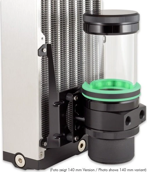 Aqua Computer Lüfterhalterung 120mm für Ultitube D5 Ausgleichsbehälter