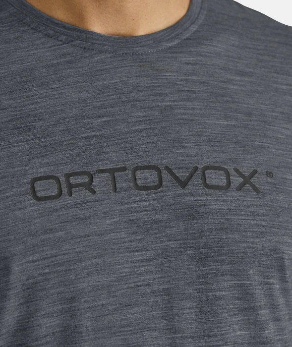 Ortovox 150 Cool Brand Funktionsshirt kurzarm black steel blend (Herren)