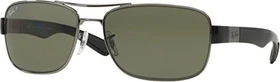 Ray-Ban RB3522 61mm gunmetal/polarized green