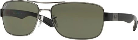 Ray-Ban RB3522 61mm gunmetal/polarized green