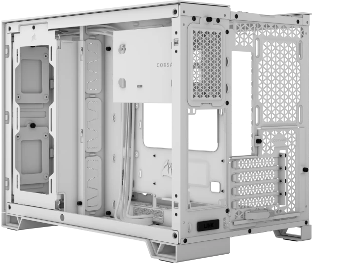 Corsair 2500D Airflow, weiß, Glasfenster