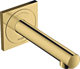 Hansgrohe Axor Uno Elektronik-Waschtischmischer Unterputz für Wandmontage mit Auslauf 161mm polished goldoptik