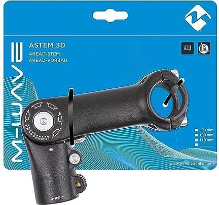 M-Wave ST-C2.1 31.8mm/1 1/8" 0° - +90° Vorbau 90mm