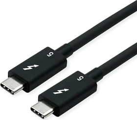 Roline / Secomp Thunderbolt 5 Kabel, 240W, schwarz, 1m (verschiedene Markenbezeichnungen)