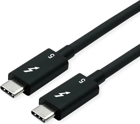 Roline / Secomp Thunderbolt 5 Kabel, 240W, schwarz, 1m (verschiedene Markenbezeichnungen)