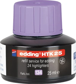 edding HTK25 Textmarker pastel Tintenflasche violett, 25ml