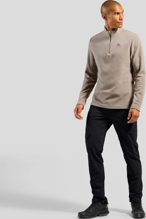 Odlo Roy Midlayer Half Zip Funktionsshirt langarm cinder/silver cloud (Herren)