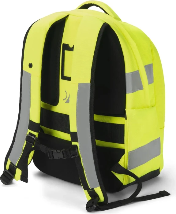 Dicota HI-VIS Base V2 Laptop-Rucksack, gelb