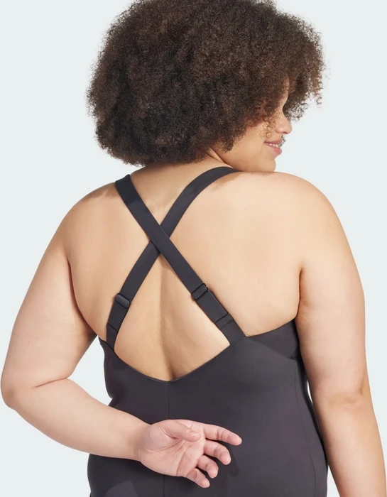 adidas Iconisea Padded Premium X-Back Badeanzug schwarz/weiß (Damen)