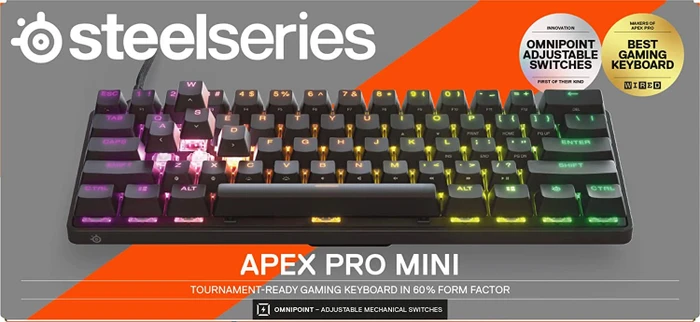 SteelSeries Apex Pro Mini, OmniPoint 2.0, USB, US