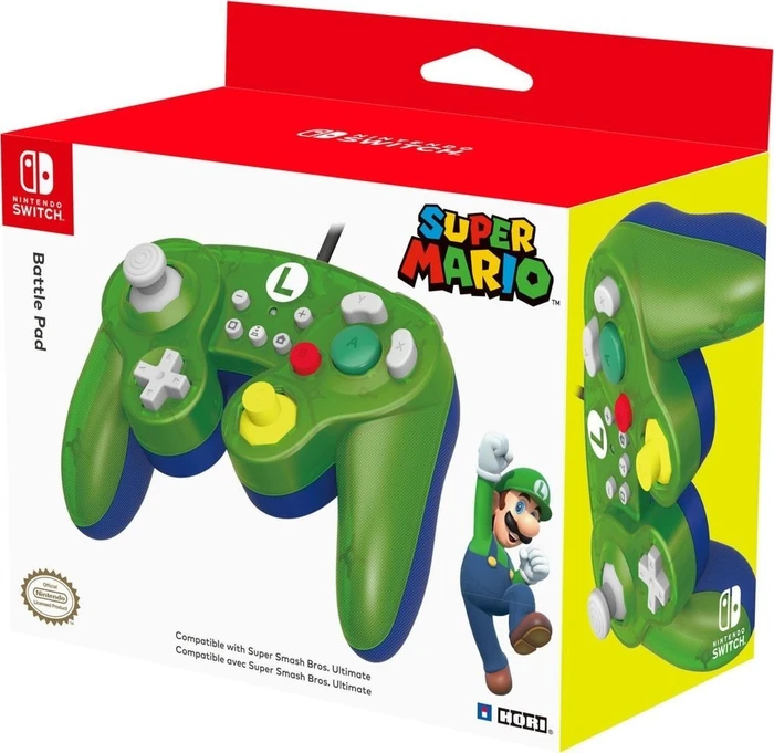 Hori Battle Pad Controller Luigi Edition grün/blau (Switch)