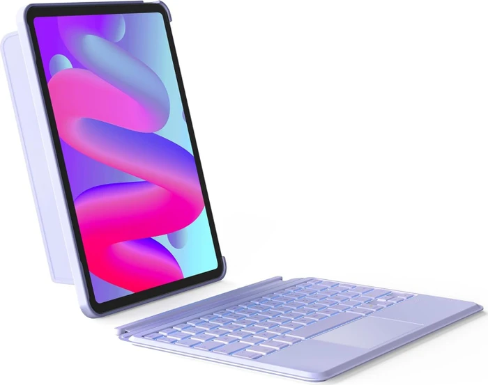 Inateck Abnehmbare Tastatur für iPad Air 4/iPad Air 5/iPad Air 6/iPad Pro 11", violett, DE