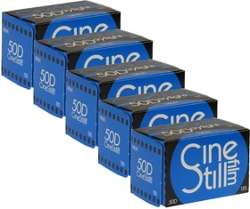 Cinestill 50Daylight ISO 50/18° Fine Grain Color Negative Film 135-36 5er Set