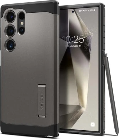 Spigen Tough Armor für Samsung Galaxy S24 Ultra Gunmetal