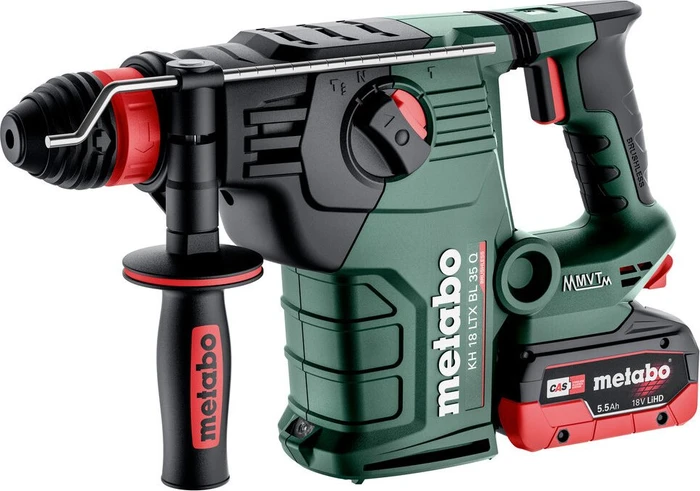 Metabo KH 18 LTX BL 35 Q Akku-Bohr-/Meißelhammer inkl. 2 Akkus 8.0Ah
