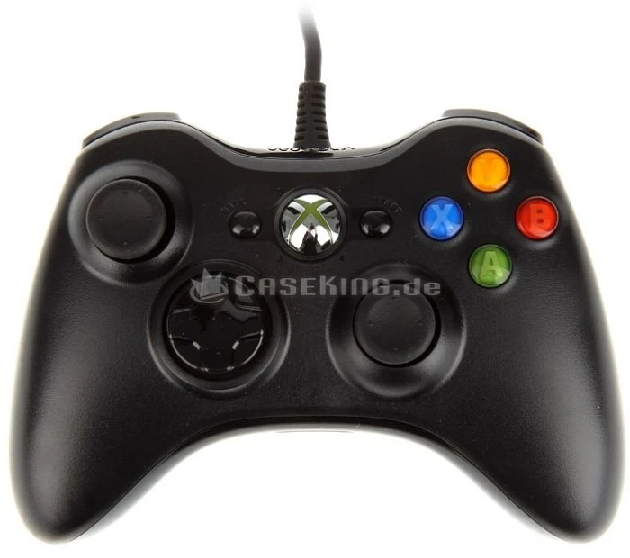 Microsoft Xbox 360 Controller für Windows USB schwarz (Xbox 360/PC)