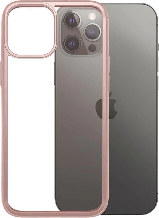 PanzerGlass Clear Case Color AntiBacterial Limited Edition für Apple iPhone 12 Pro Max rosegold