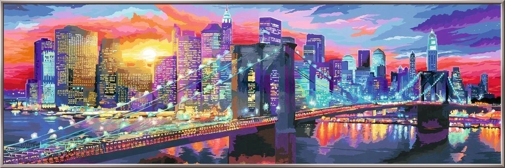 Ravensburger Mixxy Colors 29452 – Malen Nach Zahlen Set "New York", 3 Motive, 30x24 Cm, Für Kinder Ab 8