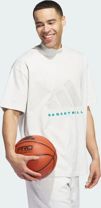 adidas Basketball 001 T-Shirt kurzarm grey one mel.
