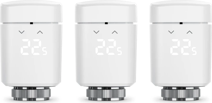 Eve Thermo 2024 (4. Generation/Matter) Heizkörperthermostat, Heizungssteuerung, 3er-Pack