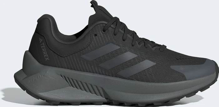 adidas Terrex Soulstride Flow GTX core black/grey six/semi impact orange (Damen)