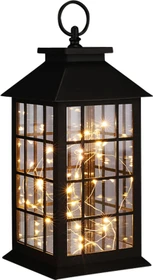 Haushalt International Motiv Laterne 32cm LED 30x warmweiß