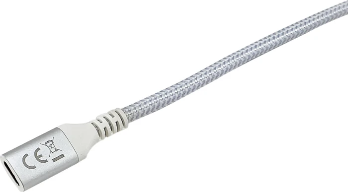 Equip USB-C Verlängerung, USB 3.1, 10Gb/s, USB-C 3.1 [Stecker] auf USB-C 3.1 [Buchse], Verlängerungskabel C/C, 0.5m, weiß