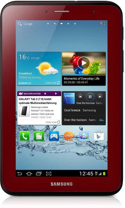 Samsung Galaxy Tab 2 7.0 P3110, rot, 8GB