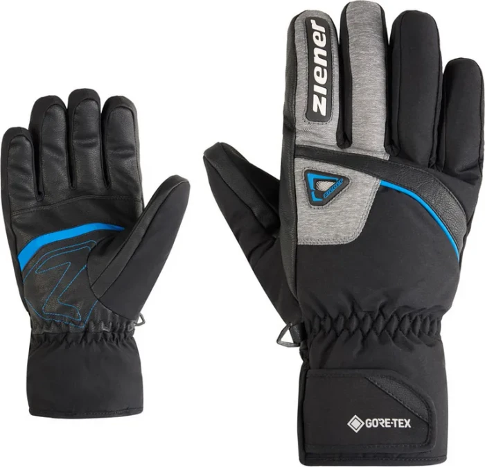 Ziener Galiso-Z GTX + Gore Plus Warm Skihandschuhe black/persian blue (Herren)